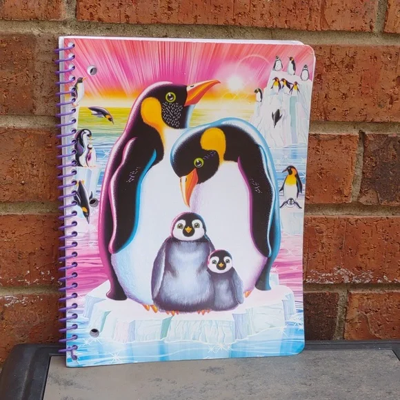 HTF New  Lisa Frank Spiral School 1 Subject Notebook - Picture 2 of 6